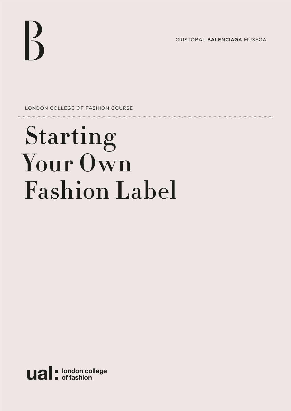 Starting Your Own Fashion Label PRESENTATION