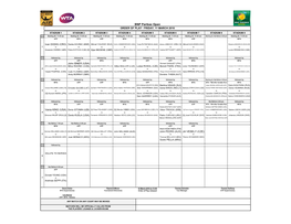 BNP Paribas Open ORDER of PLAY - FRIDAY, 11 MARCH 2016