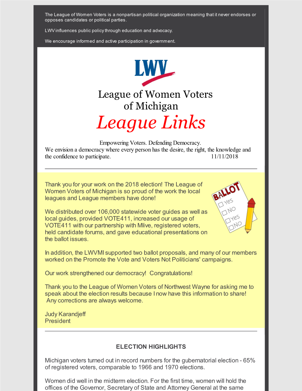 League Links