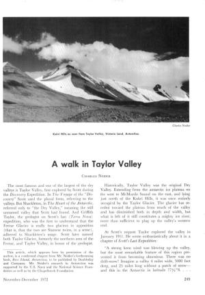 A Walk in Taylor Valley
