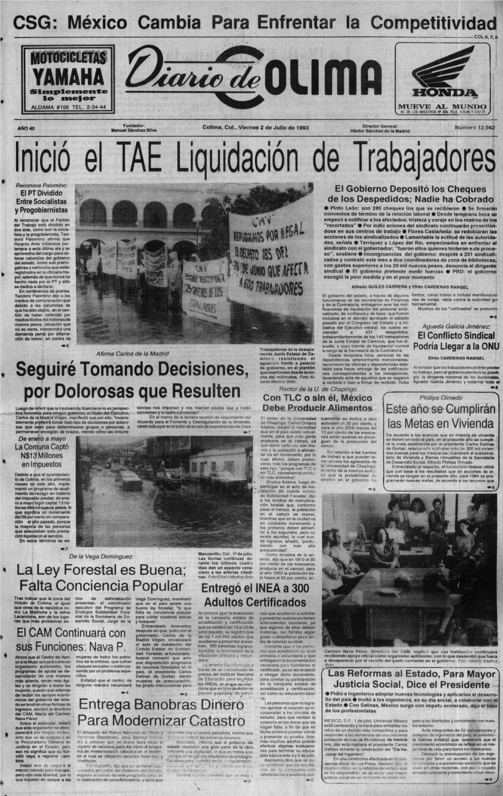 Inicia E TAE Liquidación De Trabajadores