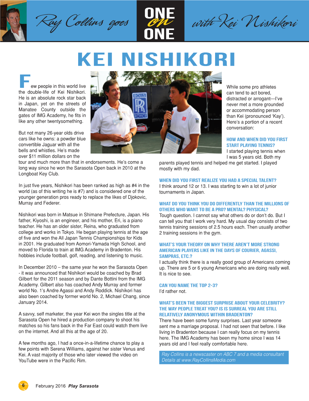 One-On-One with Japan's Kei Nishikori