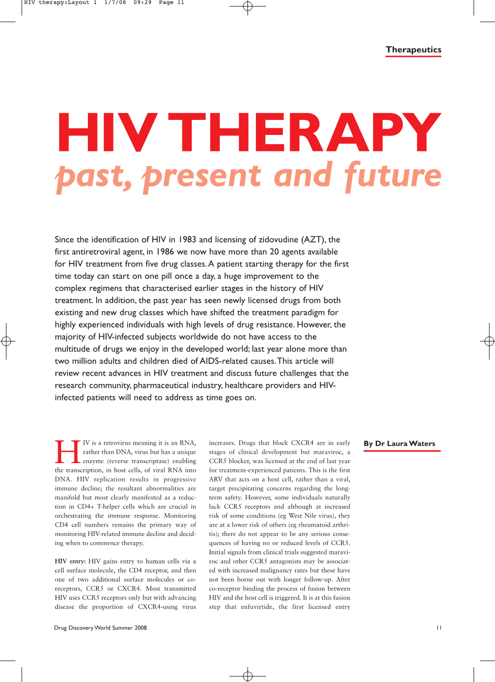 HIV Therapy:Layout 1 1/7/08 09:29 Page 11