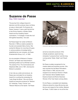 Biography of Suzanne De Passe