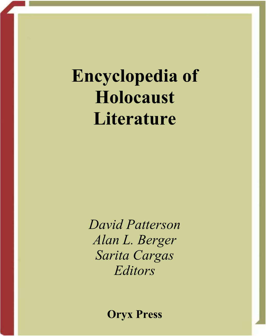 Encyclopedia of Holocaust Literature