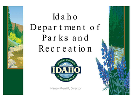 Idaho Department of Parks and Recreation