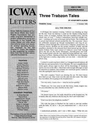 Three Trabzon Tales by ADAM SMITH ALBION