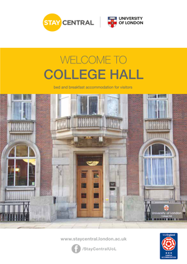 COLLEGE HALL Bed and Breakfast Accommodation for Visitors