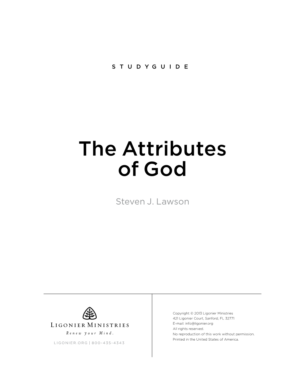 The Attributes of God