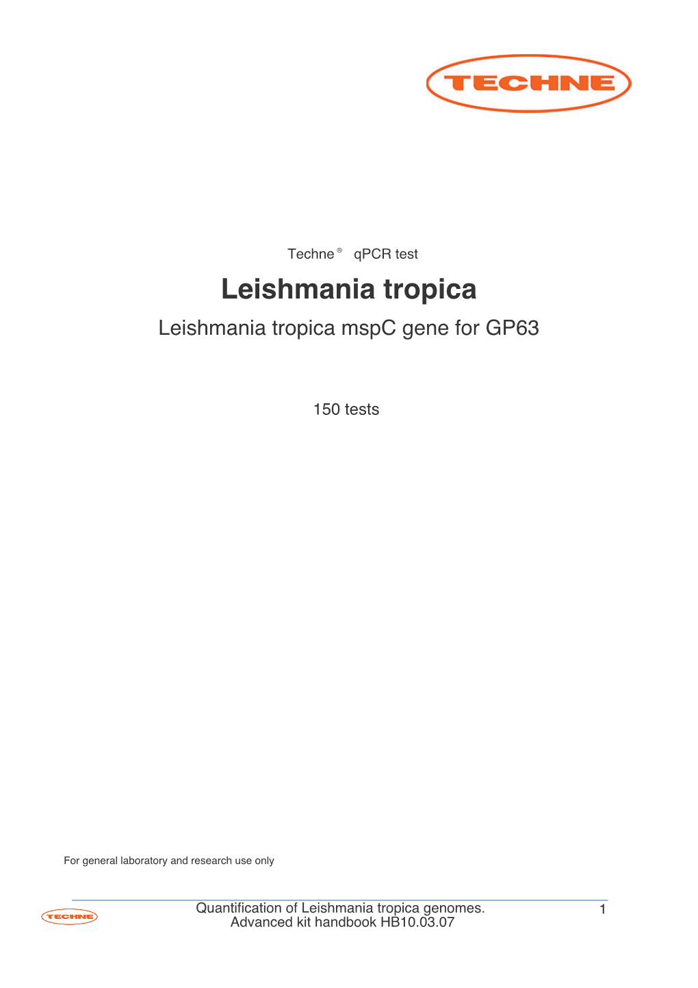 Leishmania Tropica Leishmania Tropica Mspc Gene for GP63