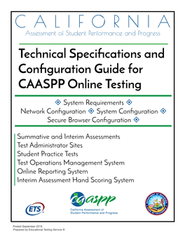 Technical Specifications and Configuration Guide for CAASPP Online Testing