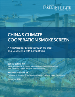 China's Climate Cooperation Smokescreen