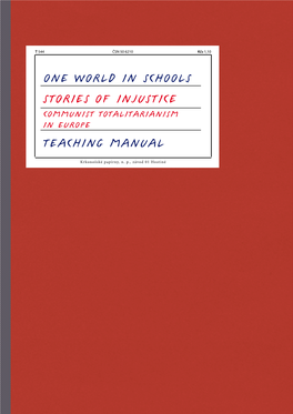 One World in Schools Stories of Injustice Teaching Manual