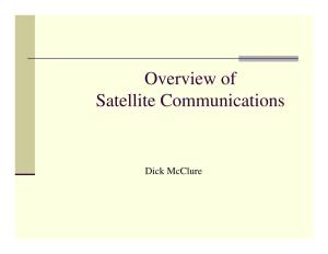 Overview of Satellite Communications