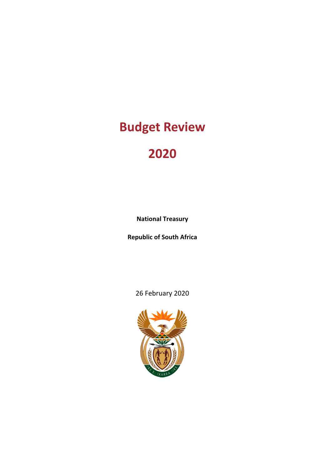 Budget Review 2020