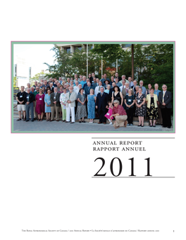 Annual Report Rapport Annuel 2011