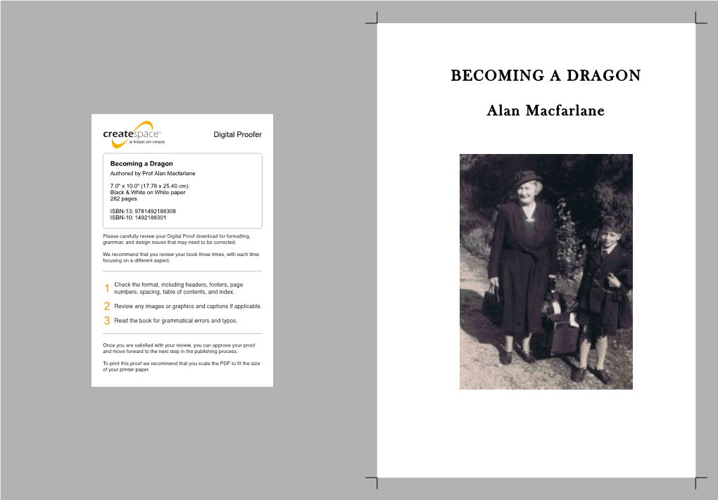 BECOMING a DRAGON Alan Macfarlane