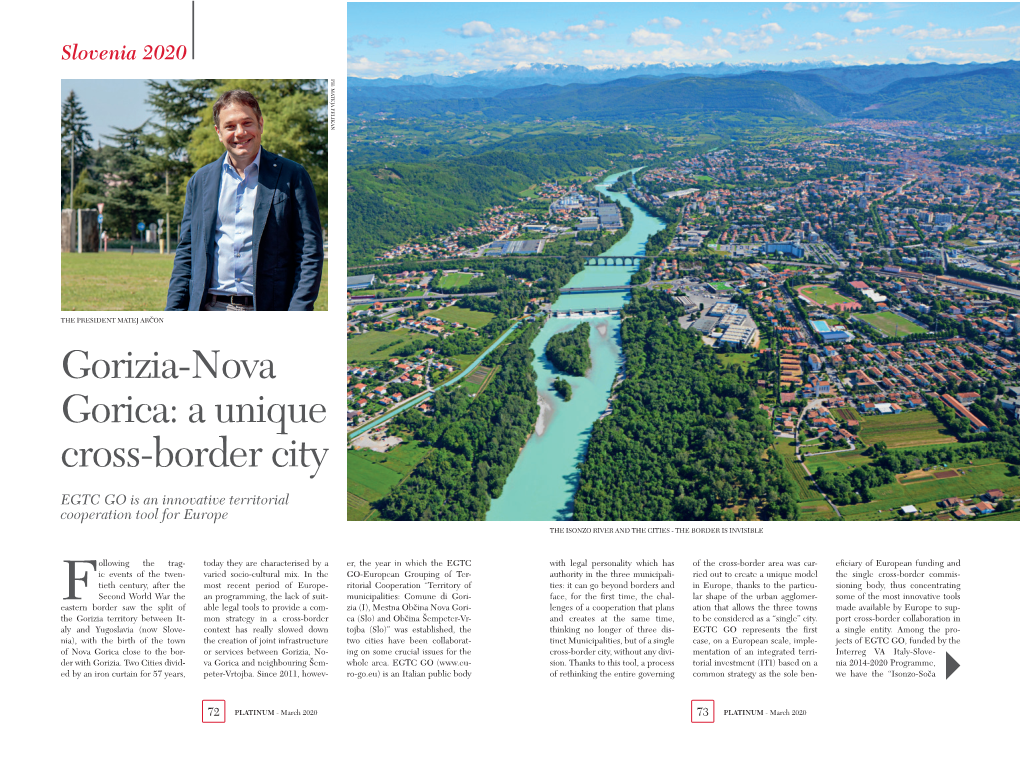 Gorizia-Nova Gorica: a Unique Cross-Border City