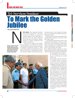 To Mark the Golden Jubilee N by Cmde Ranjit Rai
