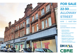 22-30 Alloway Street for Sale