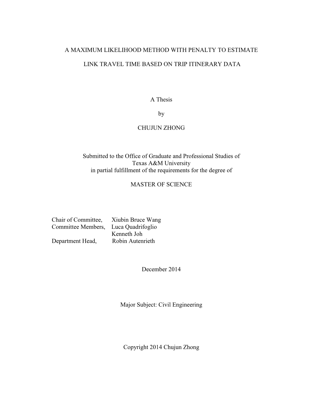 A Maximum Likelihood Method with Penalty to Estimate