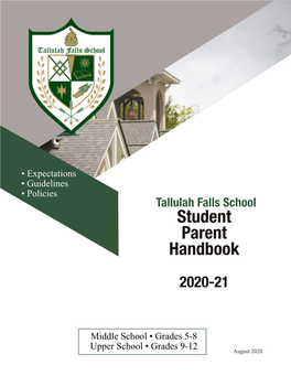 Tallulah Falls School Student Parent Handbook