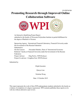 Promoting Research Through Improved Online Collaboration Software