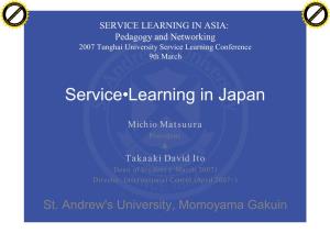 Service-Learning in Japan