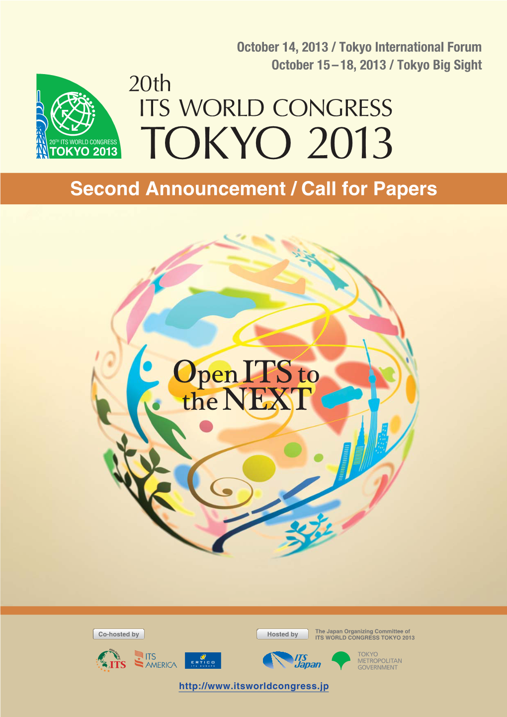 ITS Call for Paper(2Nd Cs3.Indd 表1 12.9.28 7:24:38 PM Table of Contents