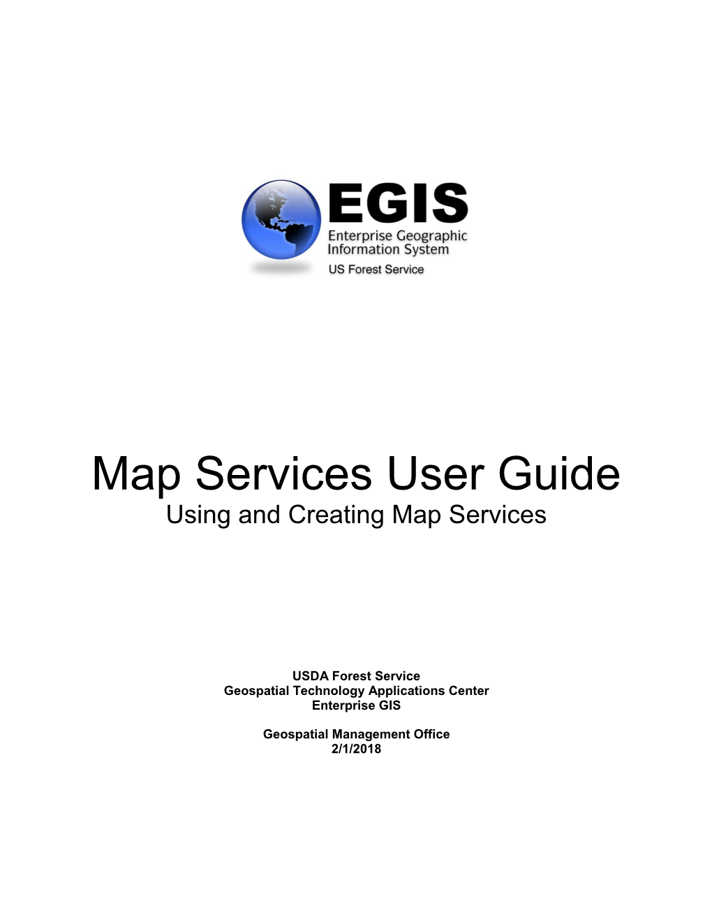 Map Services User Guide Using and Creating Map Services