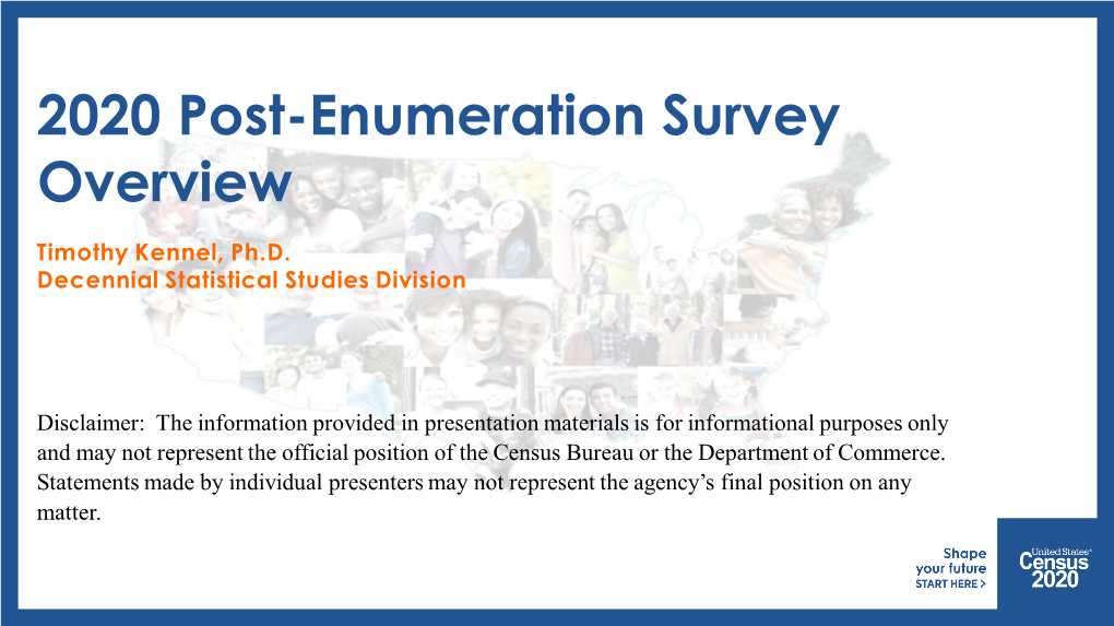 Post-Enumeration Survey Overview