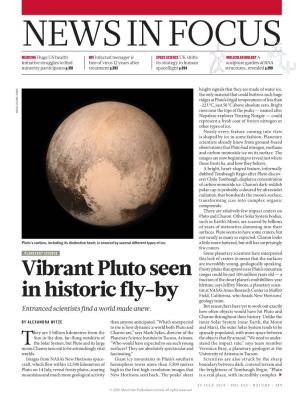 Vibrant Pluto Seen in Historic Fly-By