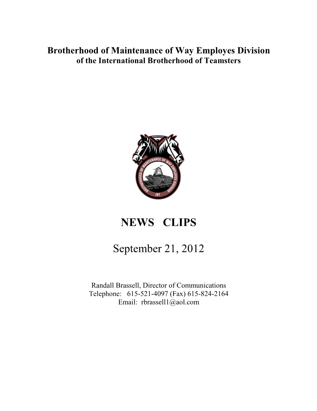 EWS CLIPS September 21, 2012