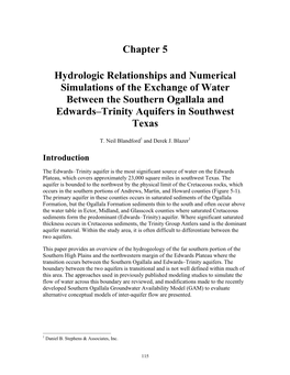 Report 360 Aquifers of the Edwards Plateau Chapter 5