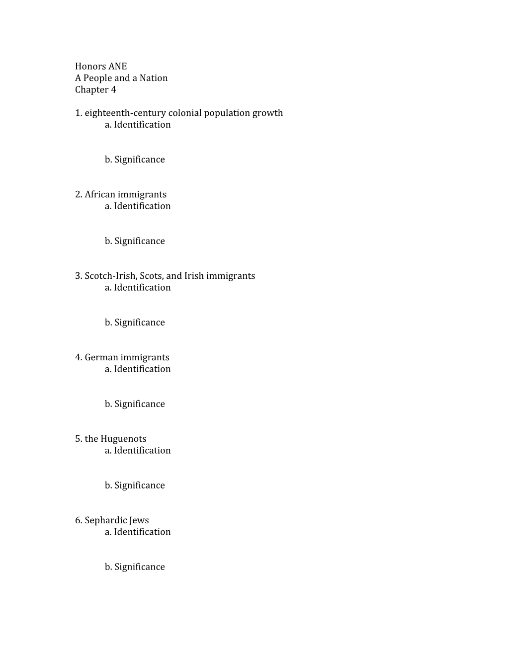 1. Eighteenth-Century Colonial Population Growth