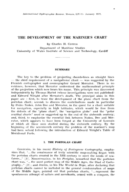 The Development of the Mariner S Chart