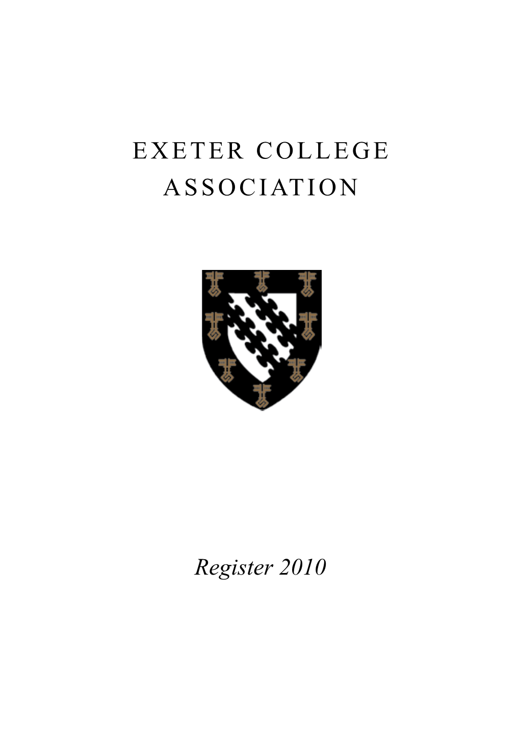 Exeter College Association Register 1995, 9–13