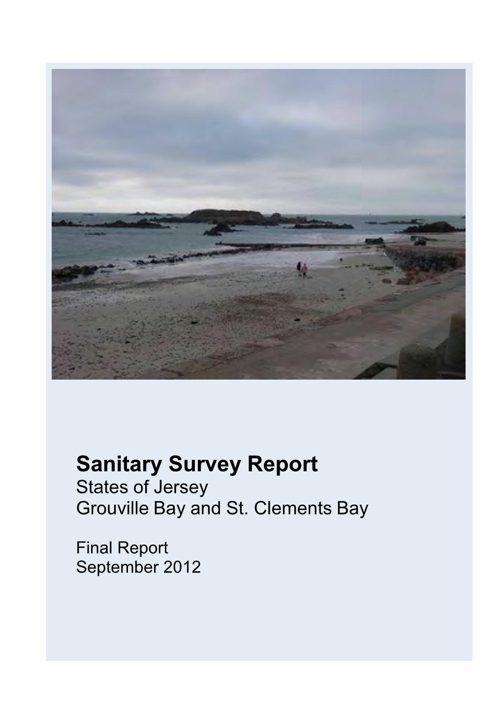 Sanitary Survey Report States of Jersey Grouville Bay and St