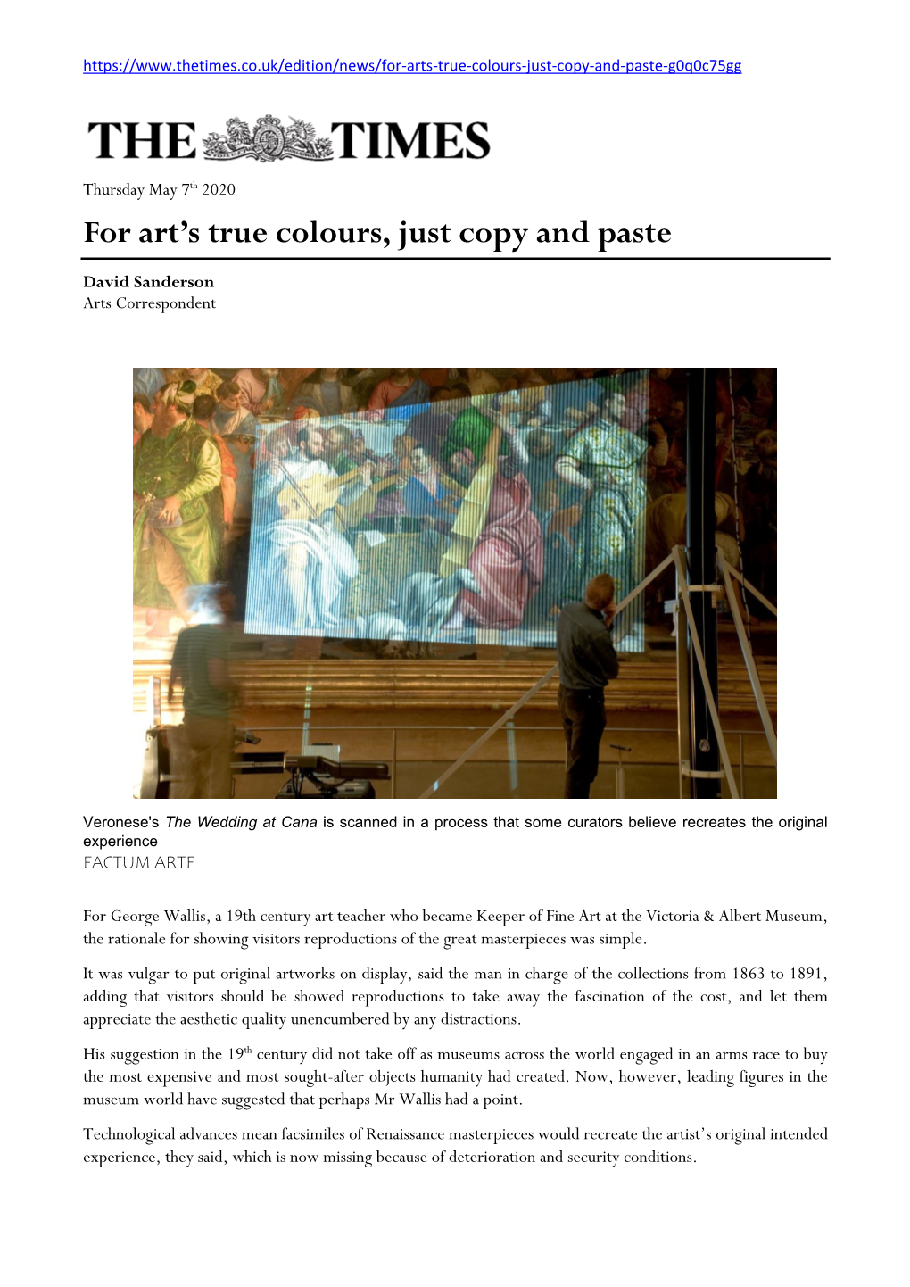 For Art's True Colours, Just Copy and Paste
