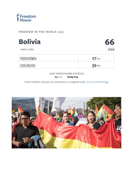 Bolivia 66 PARTLY FREE /100