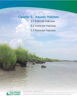 Chapter 5. Aquatic Habitats 5.1 Subtidal Habitats 5.2 Intertidal Habitats 5.3 Nontidal Habitats