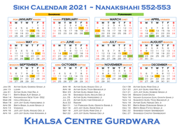 Sikh Calendar 2021.Pdf