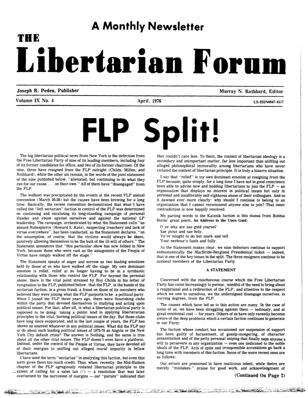 Libertarian Forum