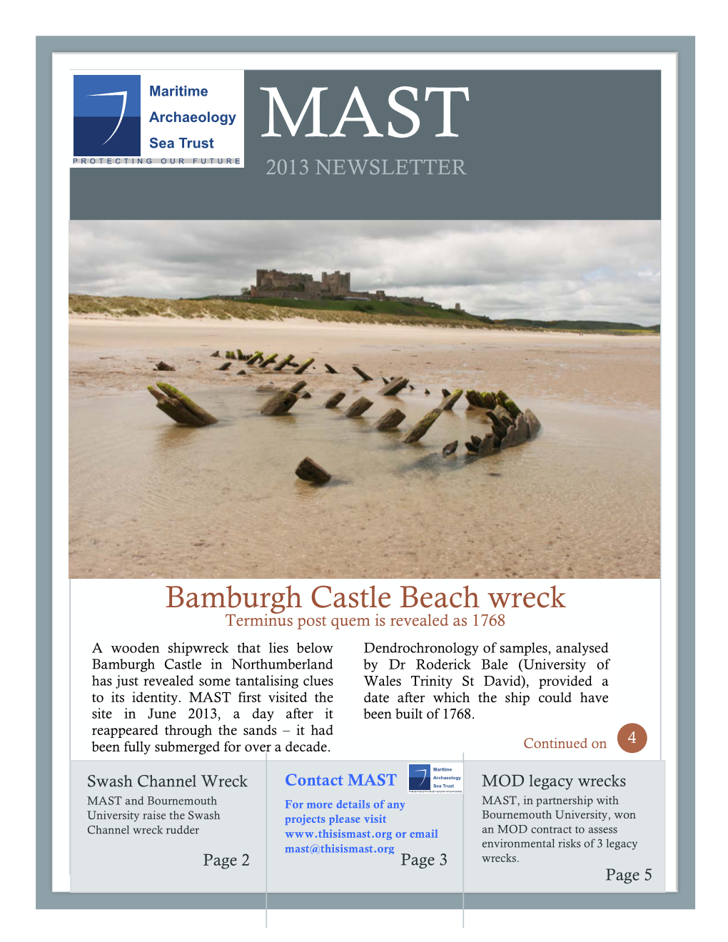 Bamburgh Castle Beach Wreck