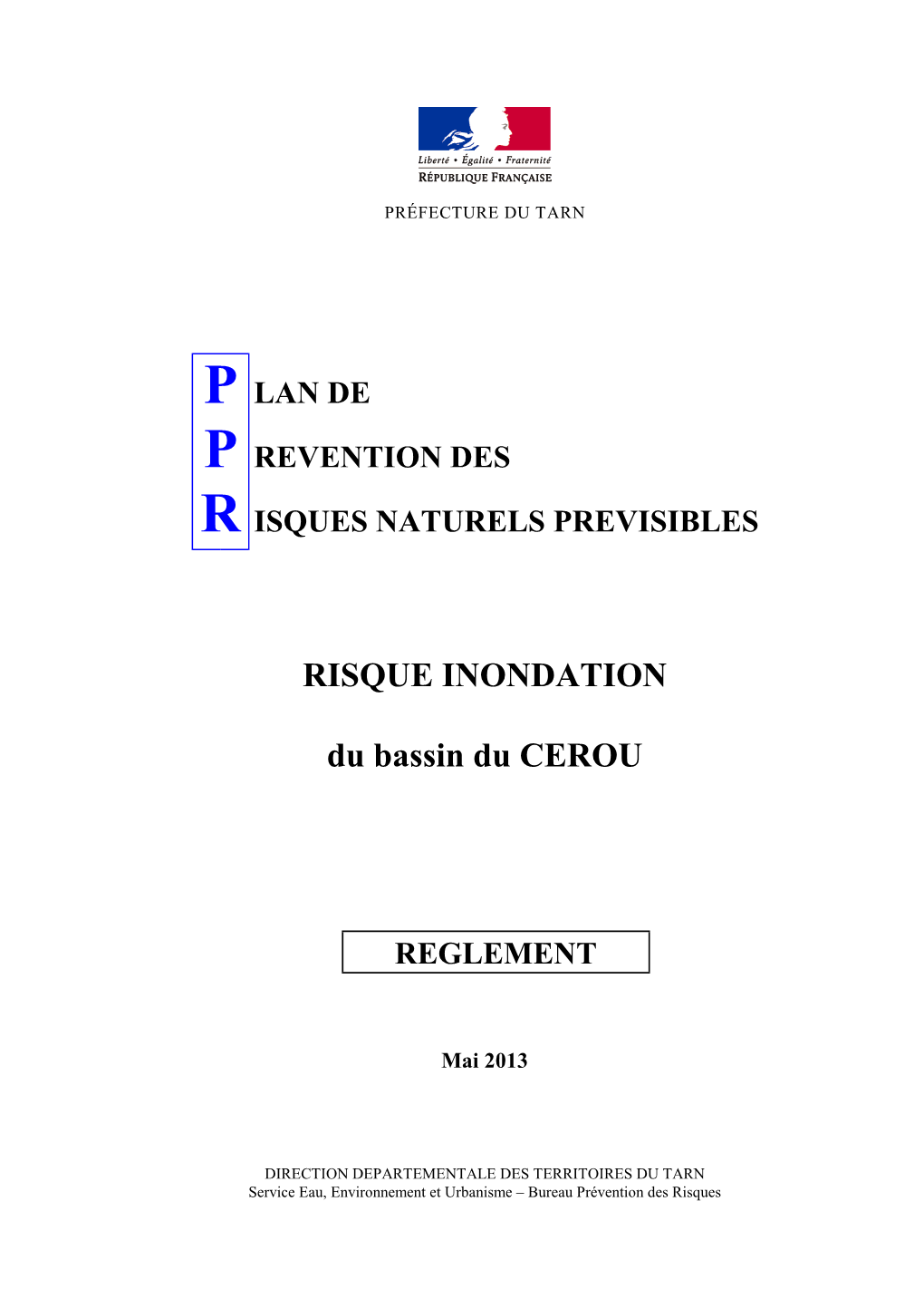 3-Règlement PPRI CEROU