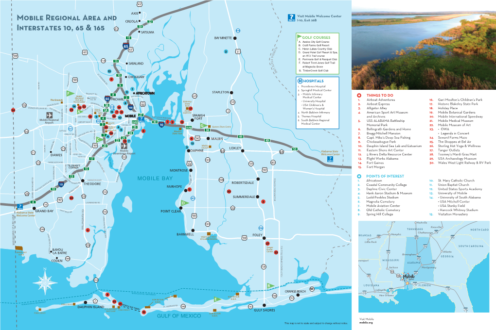 Regional Area and 22 I-10, Exit 26B Interstates 10, 65 & 165 19