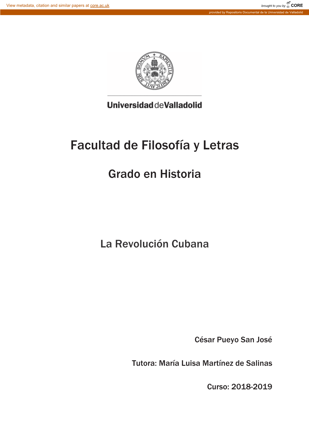 Facultad De Filosofía Y Letras