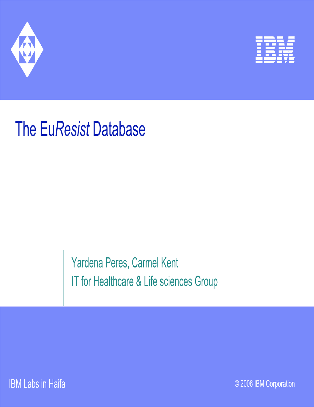 The Euresist Database