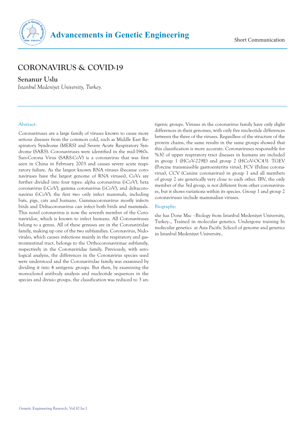 Coronavirus & Covid-19