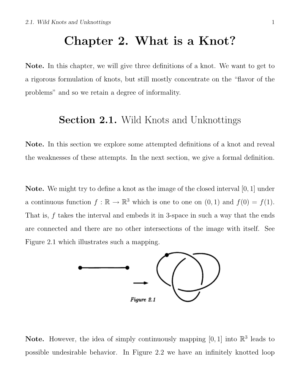 Chapter 2. What Is a Knot?